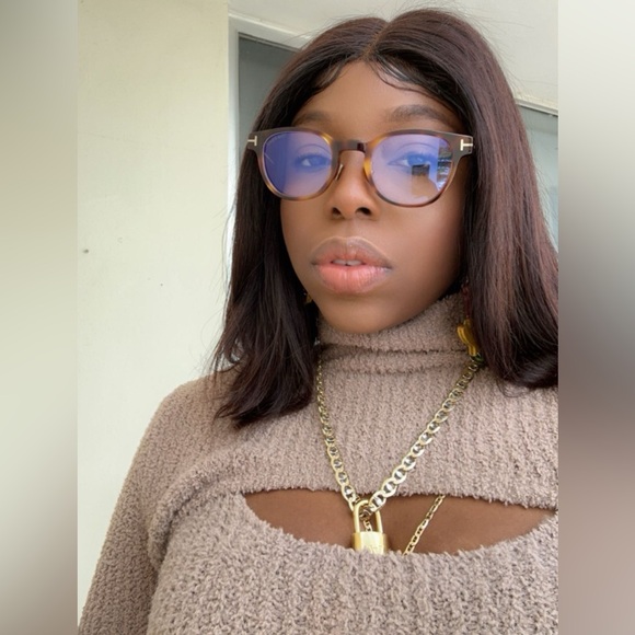 💯 - New Authentic Tom Ford FT5783-D-B 053 47 Shiny Classical Havana/T Logo E… - Picture 6 of 14